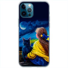 Чохол для iPhone 14 Pro Max MixCase патріотичні зіркова ніч картина