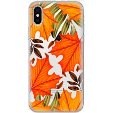 Чохол для iPhone X / Xs MixCase осінь жовто-червоне листя клену