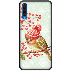 Чохол для Samsung Galaxy A70 (А705) MixCase Новий рік 2025 птах на гілці