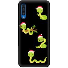 Чохол для Samsung Galaxy A70 (А705) MixCase Новий рік 2025 новорічні змійки