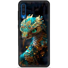 Чохол для Samsung Galaxy A70 (А705) MixCase Новий рік 2025 змія в прикрасах