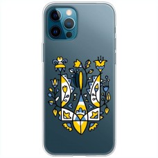 Чохол для iPhone 14 Pro MixCase патріотичний "герб із квітів"