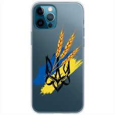 Чохол для iPhone 14 Pro MixCase патріотичні герб із колосками