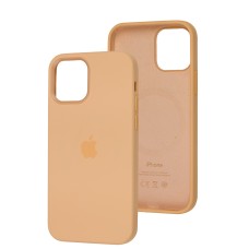 Чохол для iPhone 12 / 12 Pro MagSafe Silicone Full Size cantaloupe