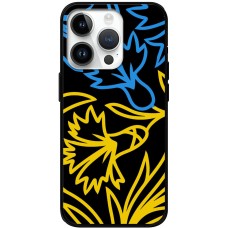 Чохол для iPhone 15 Pro MixCase патріотичні синє-жовта лілія