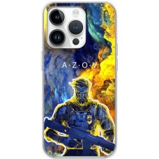 Чохол для iPhone 15 Pro MixCase патріотичні військовий Азов