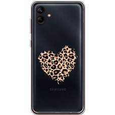 Чохол для Samsung Galaxy A04e (A042) MixCase Леопард серце