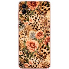 Чохол для Samsung Galaxy A04e (A042) MixCase Леопард троянди