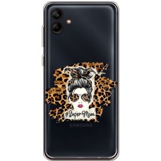 Чохол для Samsung Galaxy A04e (A042) MixCase Леопард super mom