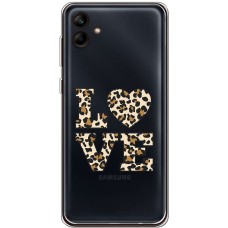 Чохол для Samsung Galaxy A04e (A042) MixCase Леопард love