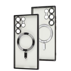 Чохол для Samsung Galaxy S23 Ultra (S918) Berlia Electroplate MagSafe black
