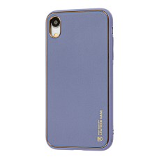 Чохол для iPhone Xr Leather Xshield lavender gray