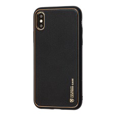 Чохол для iPhone X / Xs Leather Xshield black