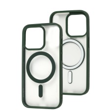 Чохол для iPhone 13 Pro Max Color MagSafe зелений