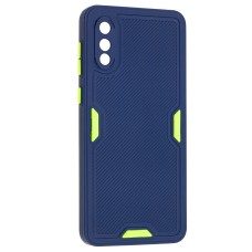 Чохол для Samsung Galaxy A02 (A022) Ribbed camera синій