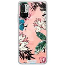 Чохол для Xiaomi Redmi Note 10 5G / Poco M3 Pro Mixcase квіти тропічні гілки та кольо
