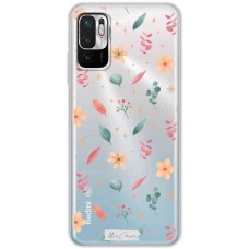 Чохол для Xiaomi Redmi Note 10 5G / Poco M3 Pro Mixcase квіти жовті та рожеві квіти