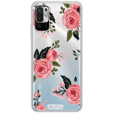 Чохол для Xiaomi Redmi Note 10 5G/Poco M3 Pro Mixcase квіти троянди в листі