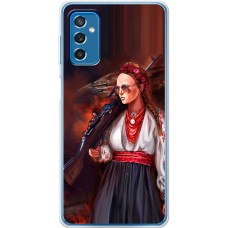 Чохол для Samsung Galaxy M52 (M526) MixCase патріотичні українка з автоматом