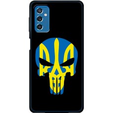 Чохол для Samsung Galaxy M52 (M526) MixCase патріотичні жовто-блакитний череп