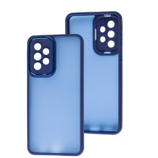 Чохол для Samsung Galaxy A33 5G Luxury Metal Lens Full синій