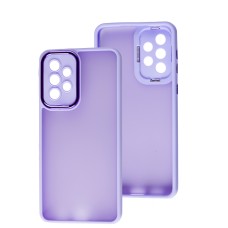 Чохол для Samsung Galaxy A53 (A536) Luxury Metal Lens бузковий