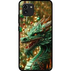 Чохол для Samsung Galaxy A03 (A035) MixCase Новий рік green Dragon