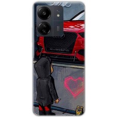 Чохол для Xiaomi Redmi 13C MixCase машини неон Audi 