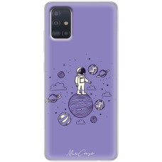 Чохол для Samsung Galaxy A51 (A515) Mixcase в космосі дизайн один 17