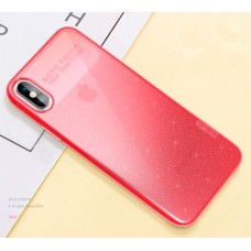 Чохол для iPhone X / Xs X-Level Rainbow рожевий