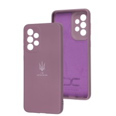 Чохол для Samsung Galaxy A33 5G Silicone Full Тризуб лавандовий