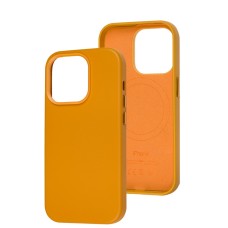 Чохол для iPhone 14 Pro Leather with MagSafe golden brown