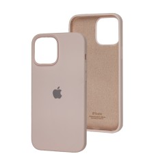 Чохол для iPhone 13 Pro Max Square Full silicone chalk pink