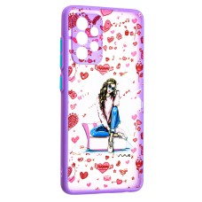 Чохол для Samsung Galaxy A52 Wave Cartoon heart overload