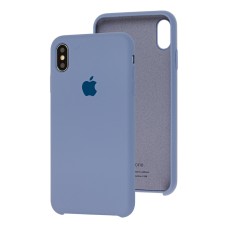 Чохол silicone case для iPhone Xs Max lavander gray