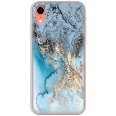 Чохол для iPhone Xr MixCase мармур бірюзовий мікс