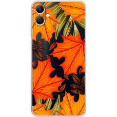 Чохол для Samsung Galaxy A05 (A055) MixCase осінь жовто-червоне листя клену