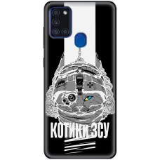 Чохол для Samsung Galaxy A21S (A217) MixCase патріотичні котики ЗСУ