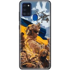 Чохол для Samsung Galaxy A21S (A217) MixCase патріотичні бійці України
