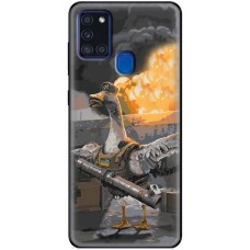 Чохол для Samsung Galaxy A21S (A217) MixCase патріотичні гусак з РПГ