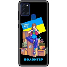 Чохол для Samsung Galaxy A21S (A217) MixCase патріотичні волонтер