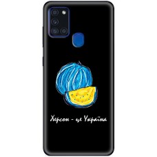 Чохол для Samsung Galaxy A21S (A217) MixCase патріотичні Херсонський арбуз