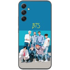 Чохол для Samsung Galaxy A24 (A245) MixCase BTS на блакитному