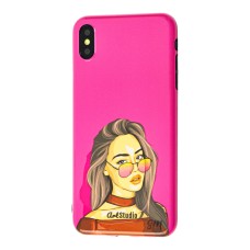 Чохол для iPhone X / Xs ArtStudio Girls Power "girl" рожевий