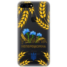 Чохол для iPhone 7 Plus / 8 Plus MixCase патріотичні Україна непереможна