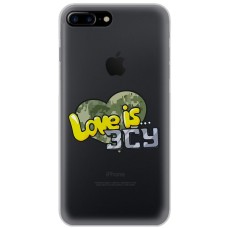 Чохол для iPhone 7 Plus / 8 Plus MixCase патріотичні Love is ЗСУ