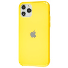 Чохол New glass для iPhone 11 Pro жовтий