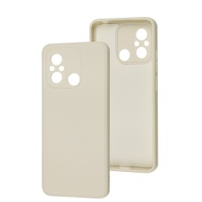 Чохол для Xiaomi Redmi 12C / 11A / Poco C55 Silicone Full Тризуб бежевий / antique wh