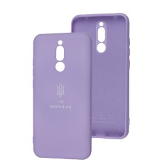 Чохол для Xiaomi Redmi 8 Silicone Full Тризуб лавандовий