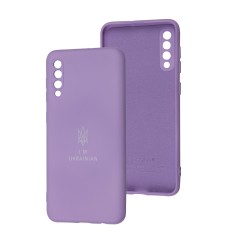 Чохол для Samsung Galaxy A50 / A50s / A30s Silicone Full Тризуб лавандовий